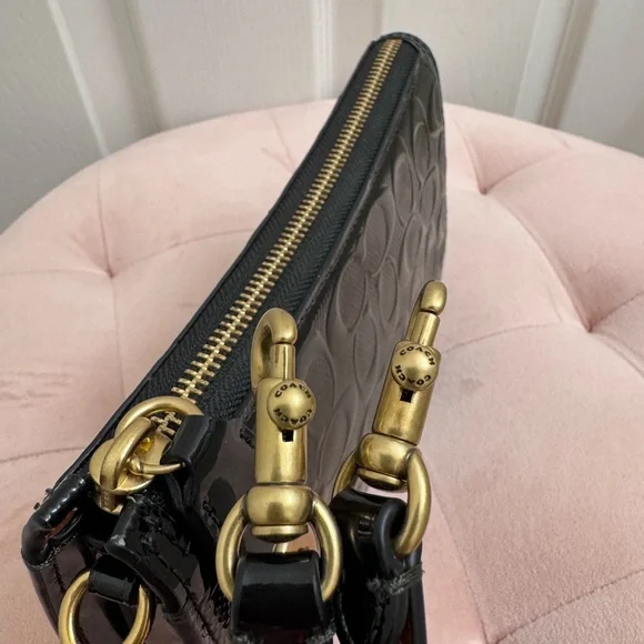 Coach Penn Shoulder Bag Black Patent - Picture 14 of 15